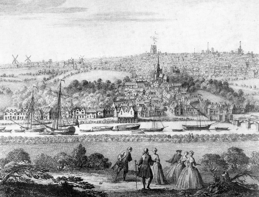 Colchester Hythe in the 18th century