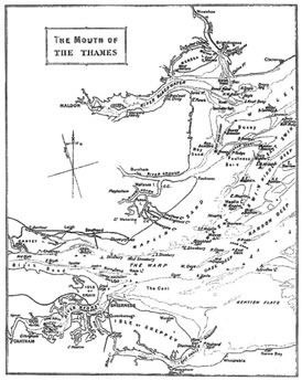 map of the Thames Estuary