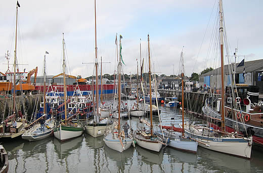 smacks in Whitstable Harbour